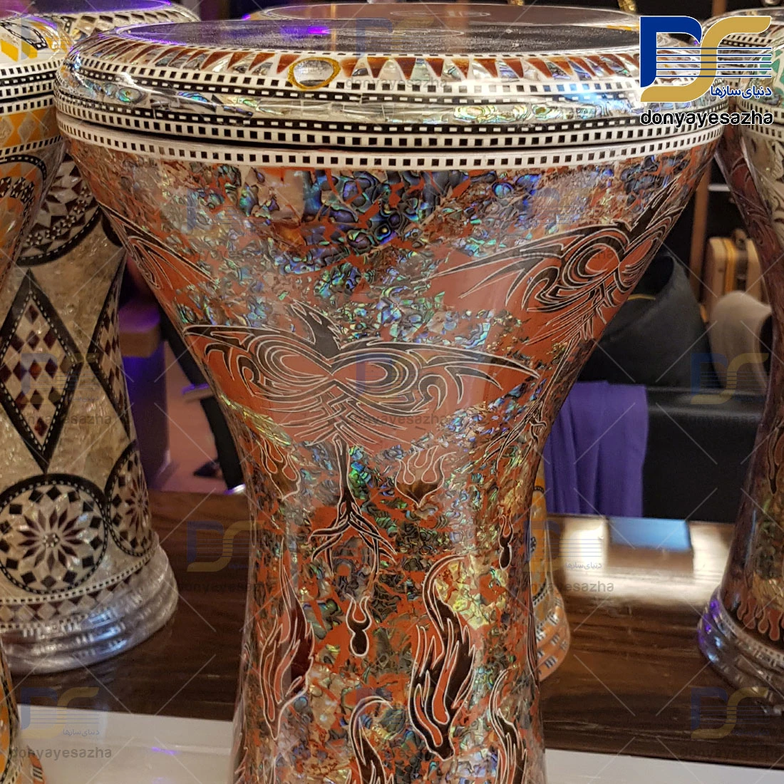 تمپو (داربوکا) جوهرالفن سه لبه طرح 3