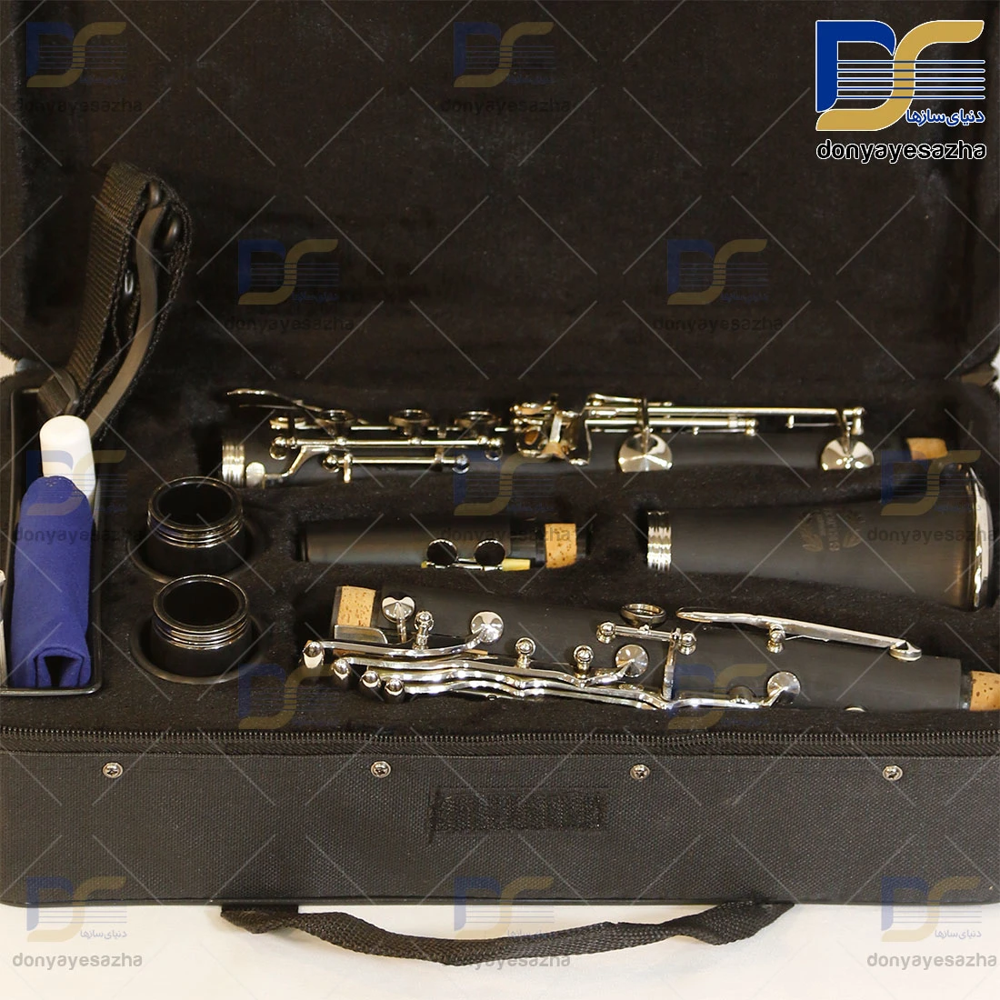 کلارینت زف Zeff clarinet سی بمل با هاردکیس کوله ای حرفه ای