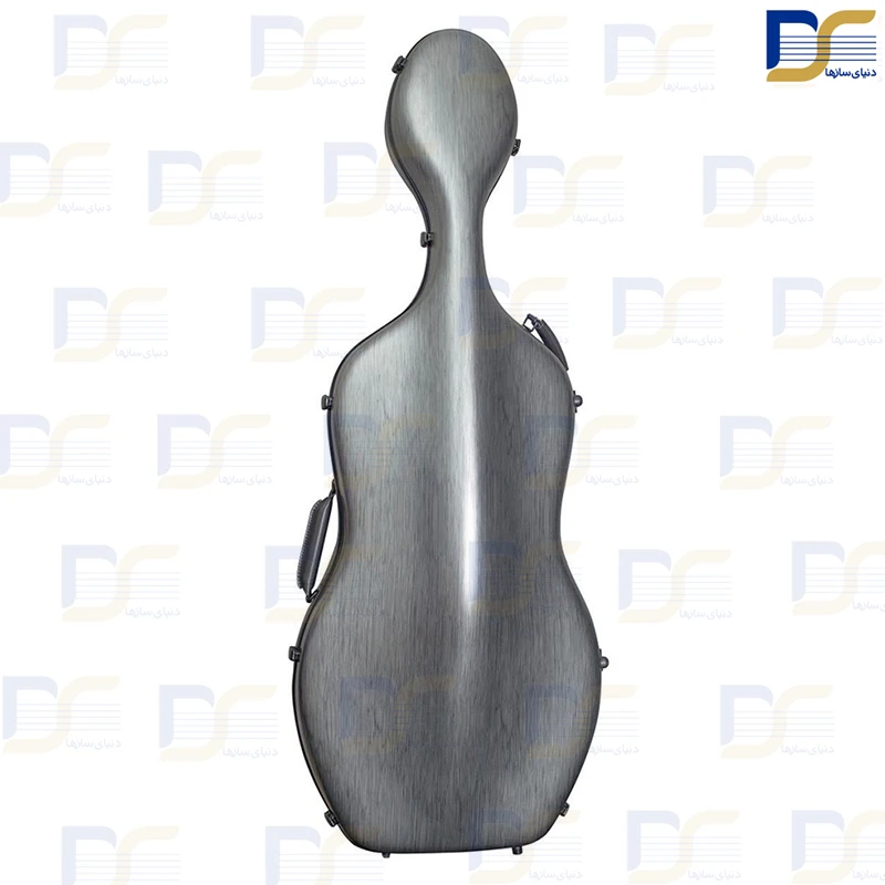 هاردکیس ویولنسل فایبر کربن طوسی نقره ای